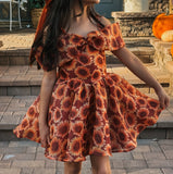 …Organza sunflower dress