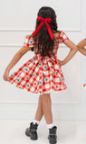 Plaid bows dress