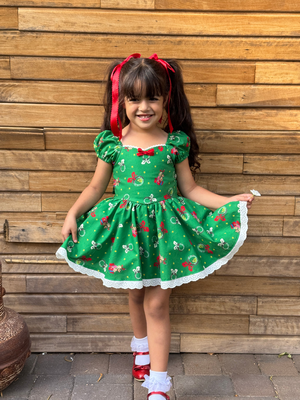 Green grinch dress