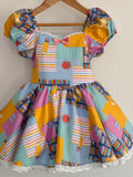 BTS puff sleeve dress
