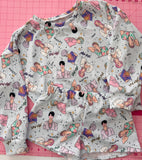 .Baby blue K-pop lounge set