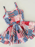 .Patriotic patchwork dress