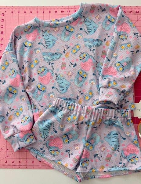 .Blue cat lounge set