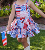 .Patriotic patchwork dress