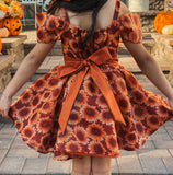 …Organza sunflower dress
