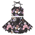 Pink villains halter set