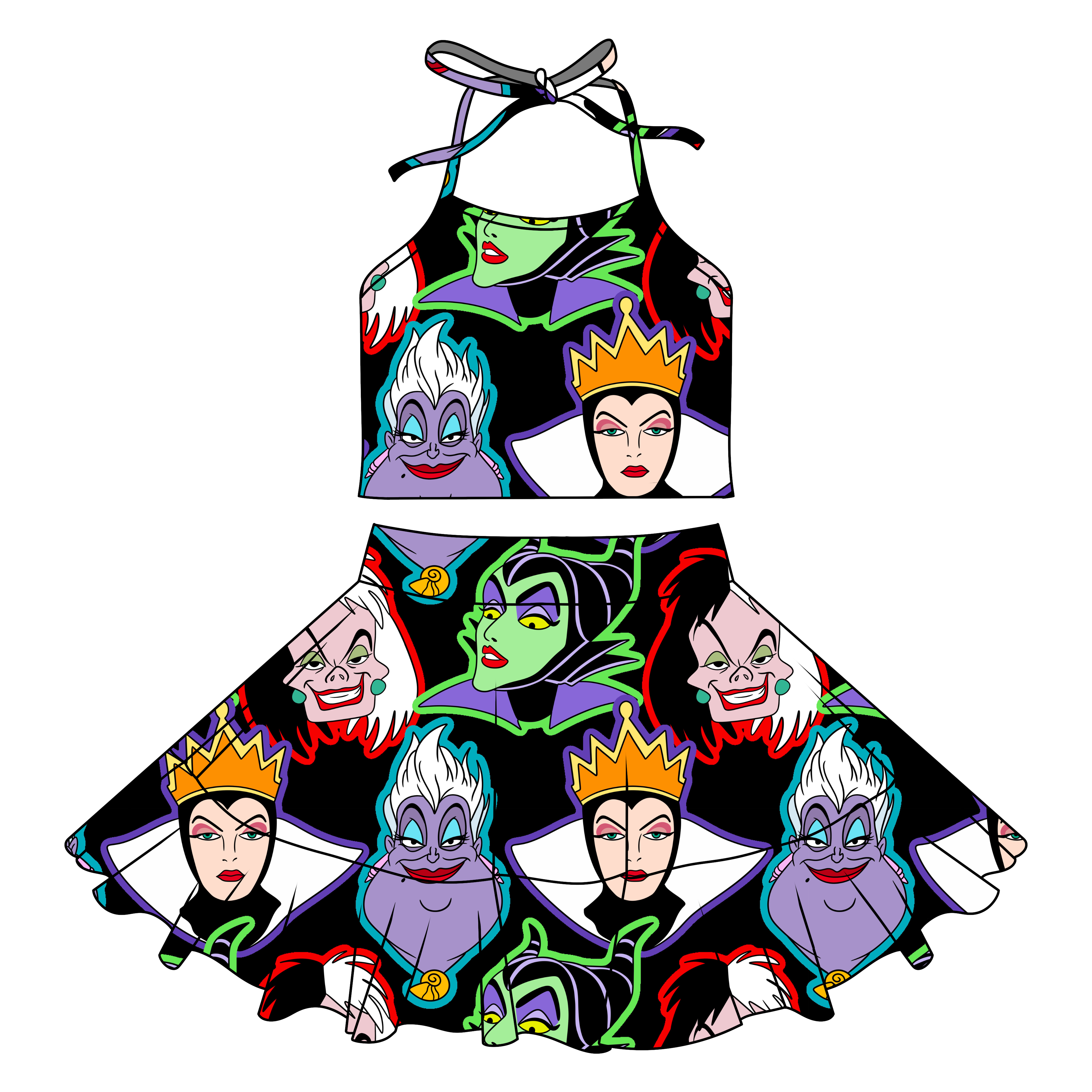 Villains halter set
