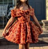 …Organza sunflower dress