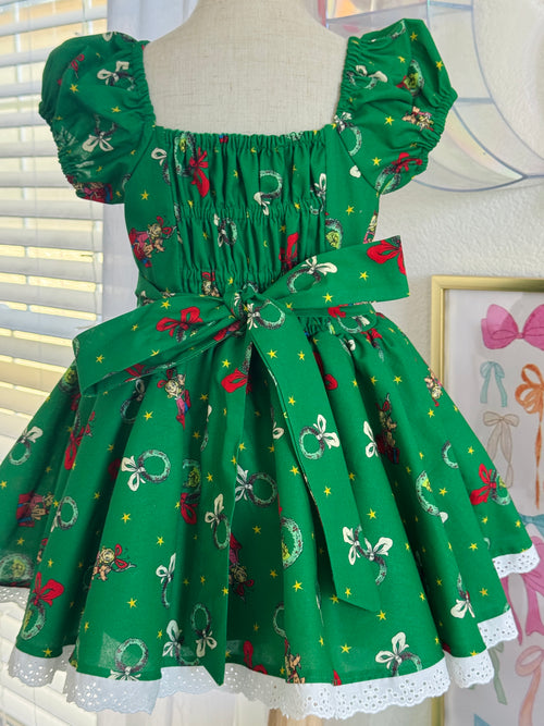 Green grinch dress