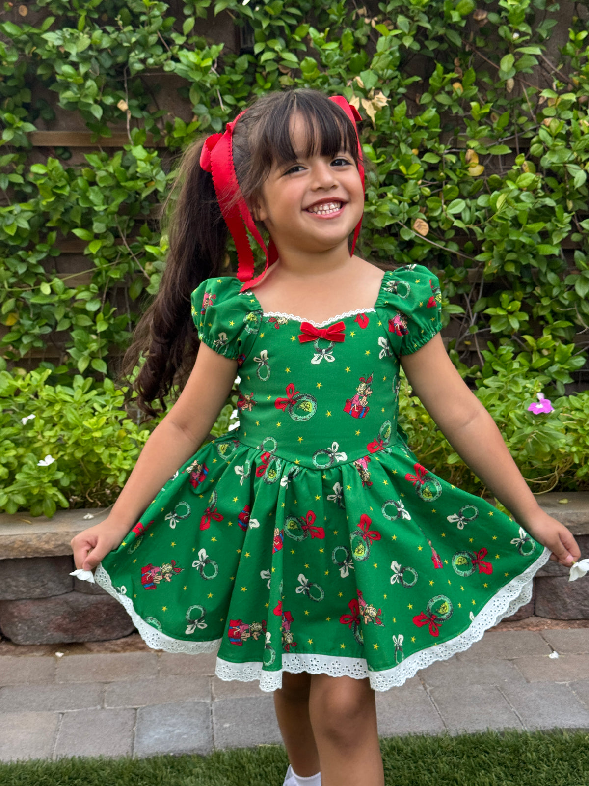Green grinch dress
