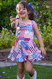.Patriotic patchwork dress