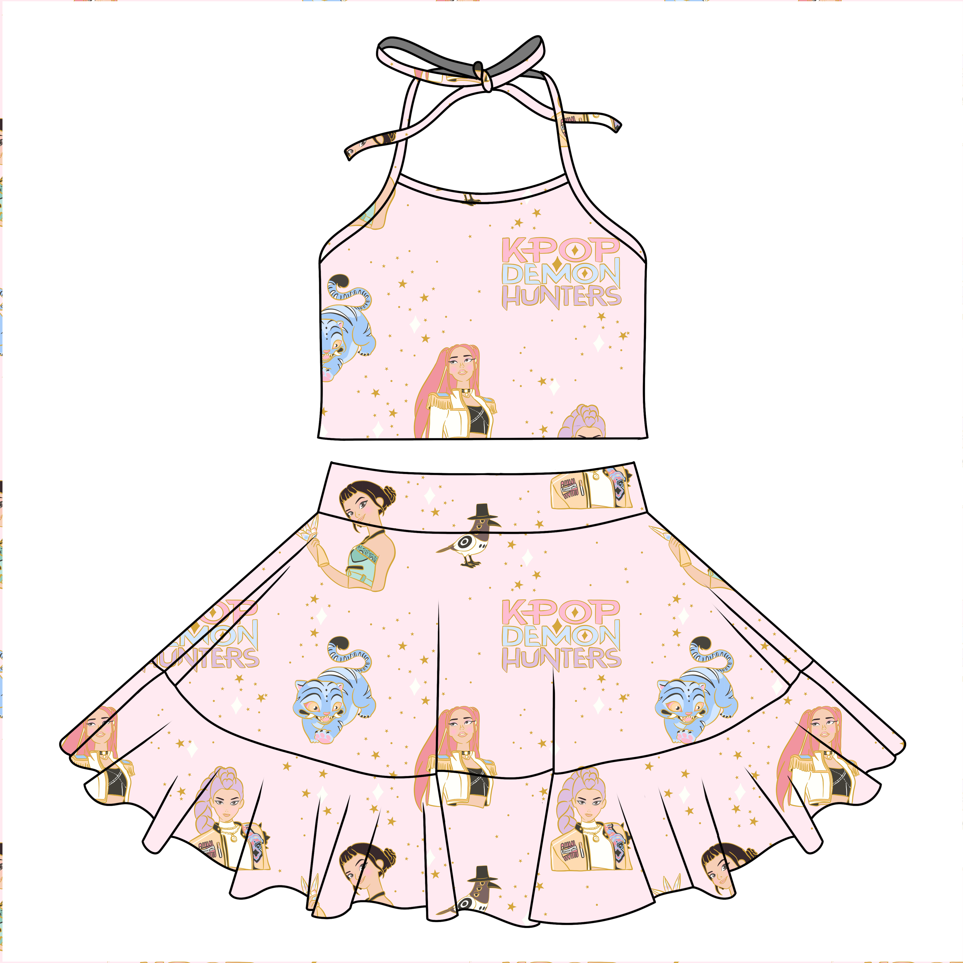 K-pop halter set