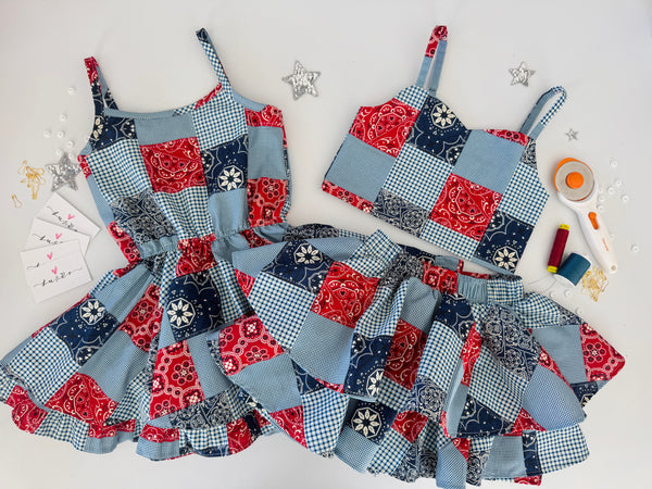 .Country patchwork print
