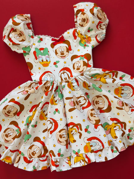 Character puff sleeve dress