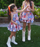 .Patriotic patchwork dress