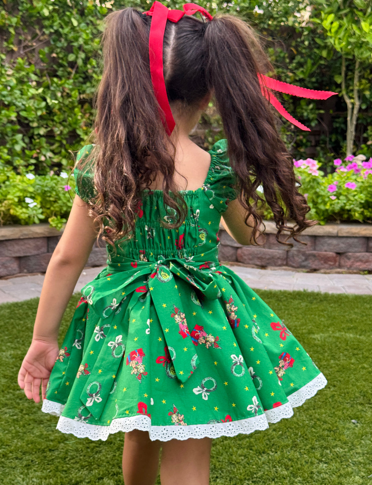 Green grinch dress