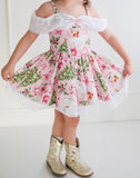 Pink Santa off the shoulder dress