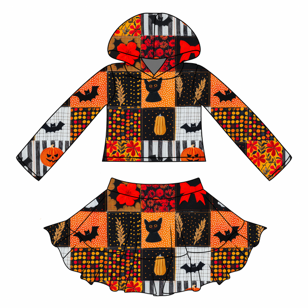 classic Halloween hoodie set