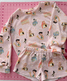 .Baby pink K-pop lounge set